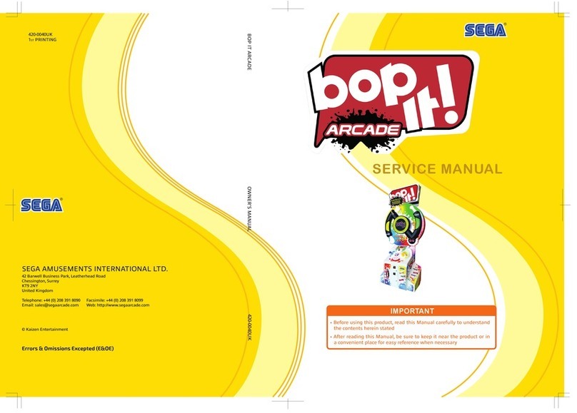 Sega bop it ARCADE Manual de usuario Sega bop it ARCADE Manual de usuario