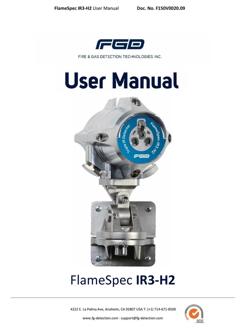 FGD FlameSpec IR3-H2 Manual de usuario FGD FlameSpec IR3-H2 Manual de usuario
