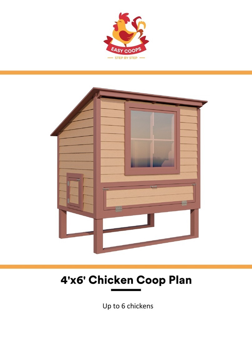EASY COOPS Chicken Coop Plan 4x6 Manual de usuario