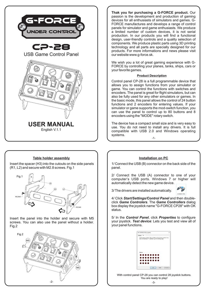 G-Force UNDER CONTROL CP-28 Manual de usuario
