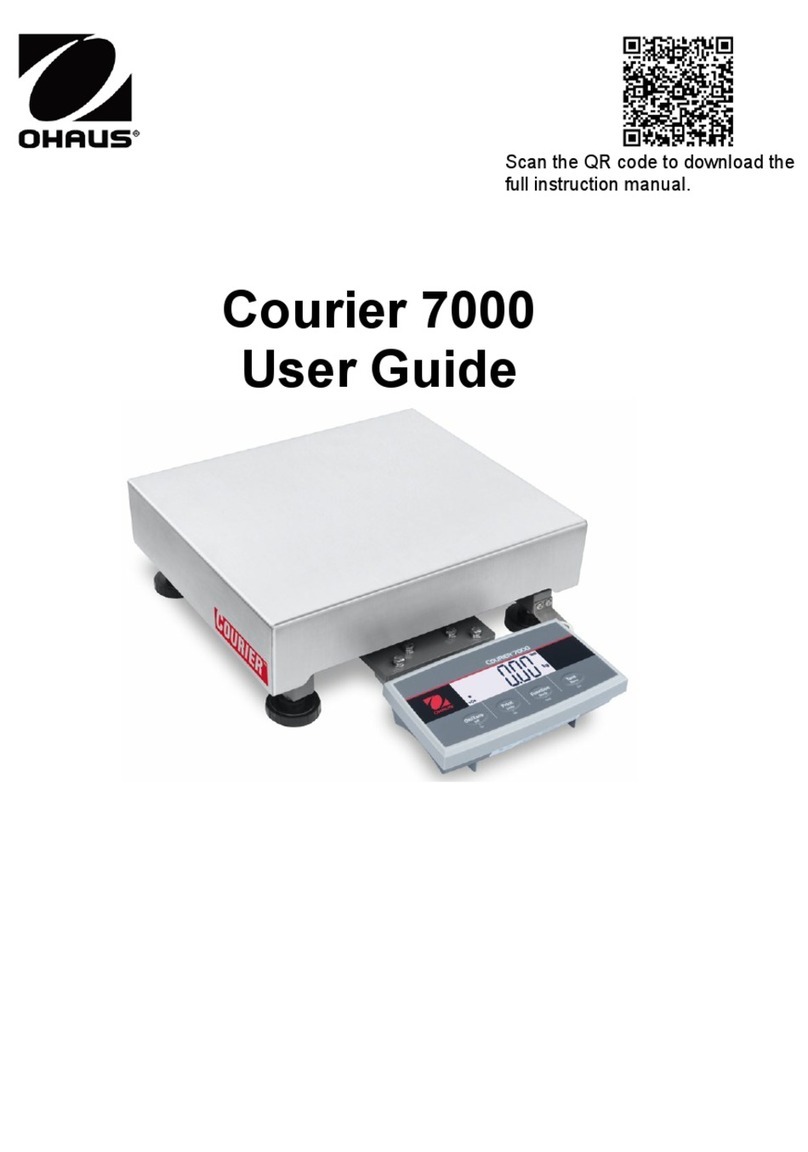 OHAUS Courier 7000 Manual de usuario