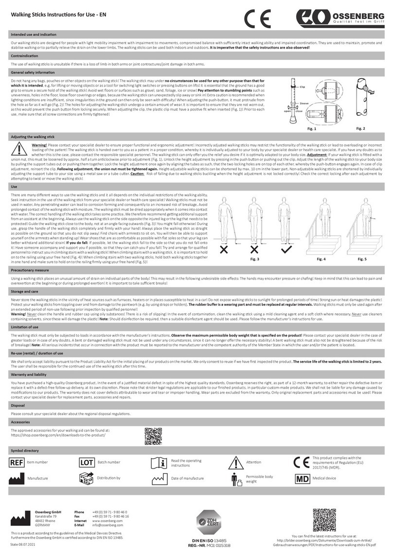 Ossenberg 500 Manual de usuario