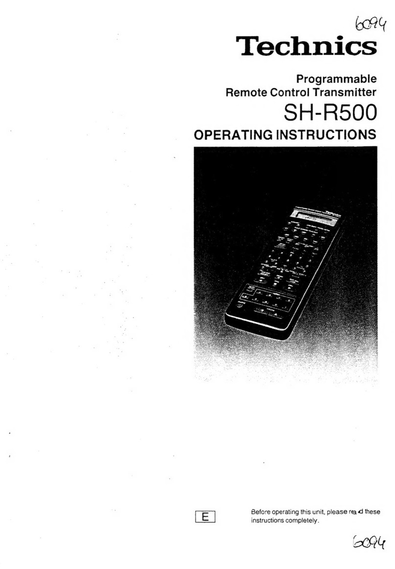 Technics SH-R500 Manual de usuario Technics SH-R500 Manual de usuario