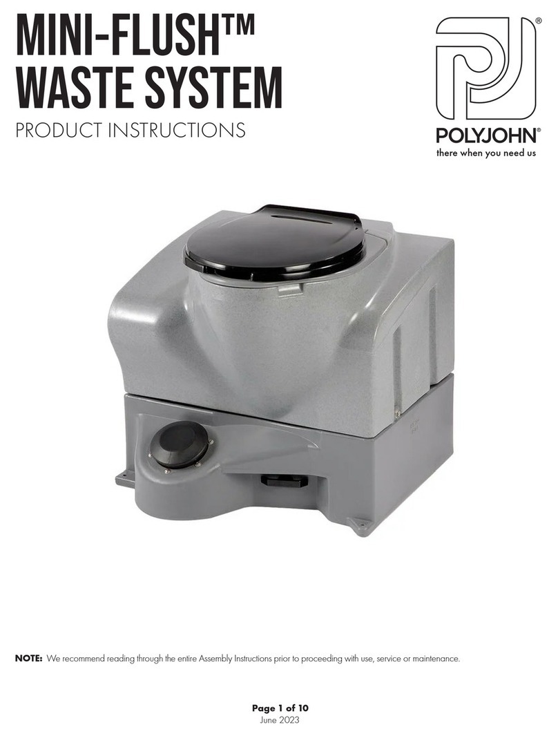 PolyJohn MINI-FLUSH MF02-1000 Hoja de instrucciones