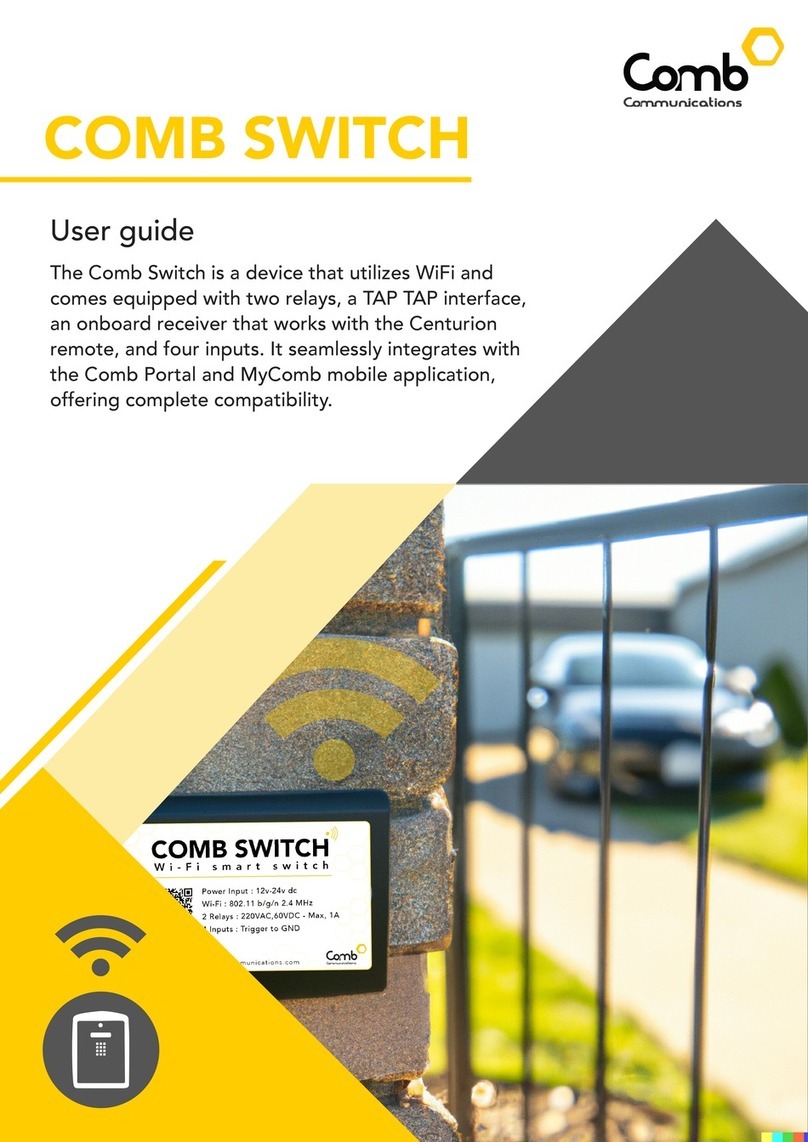 Comb Communications Switch Manual de usuario