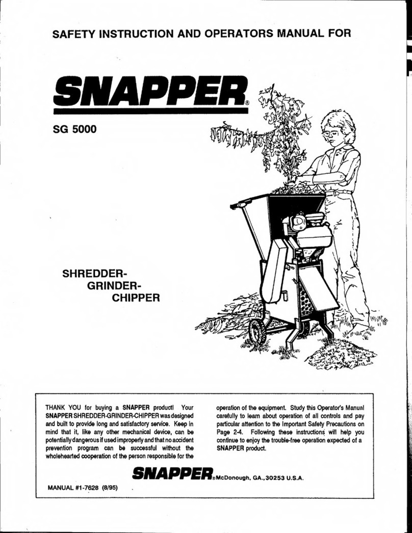 Snapper SG 5000 Manual del operador