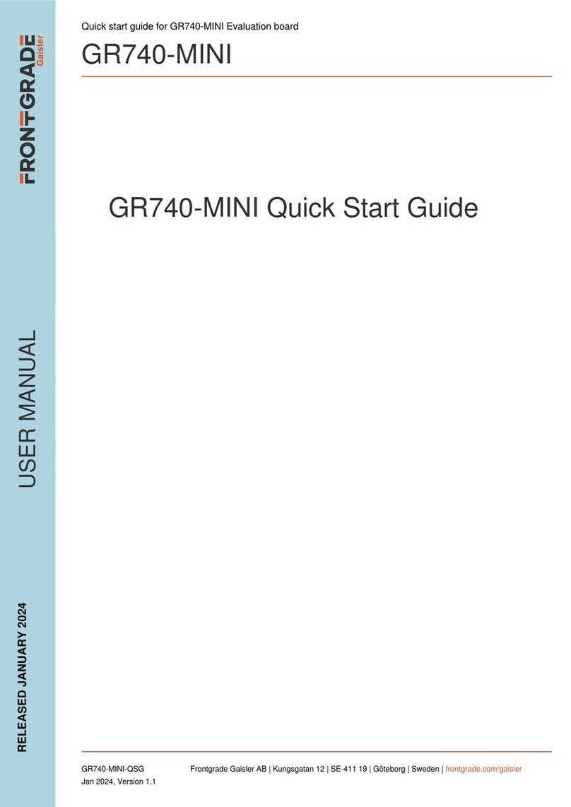 FRONTGRADE GR740-MINI Manual de usuario FRONTGRADE GR740-MINI Manual de usuario