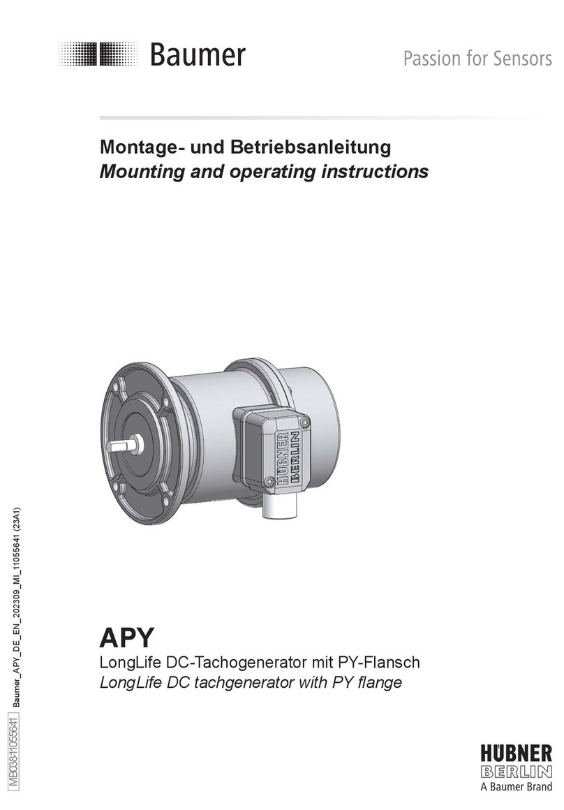 Baumer APY Manual de servicio