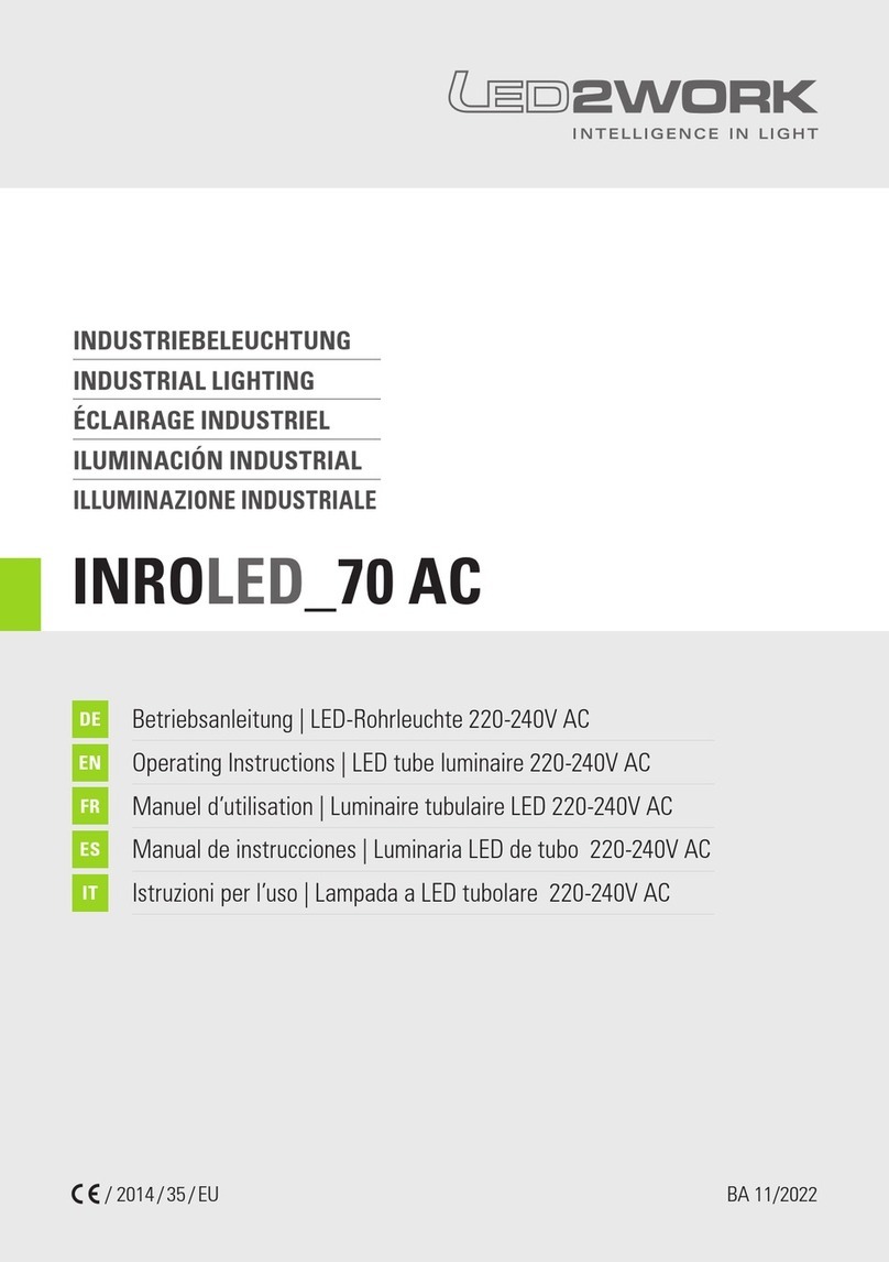 LED2WORK INROLED 70 AC Manual de usuario