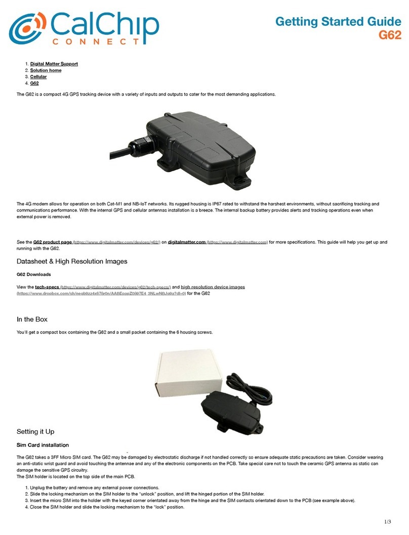 Digital Matter G62 Manual de usuario