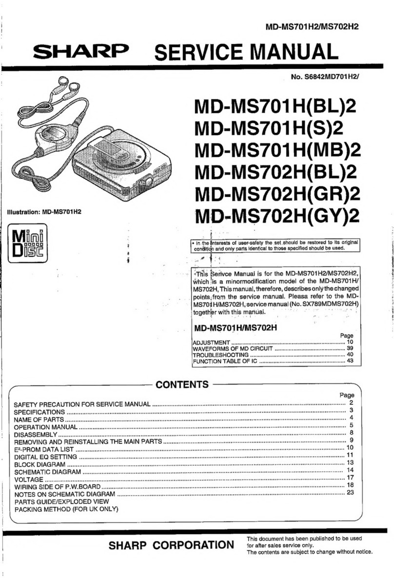 Sharp MD-MS701H(BL)2 Manual de usuario