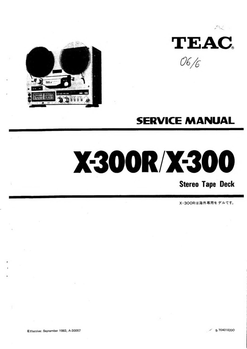 Teac X-300R Manual de usuario