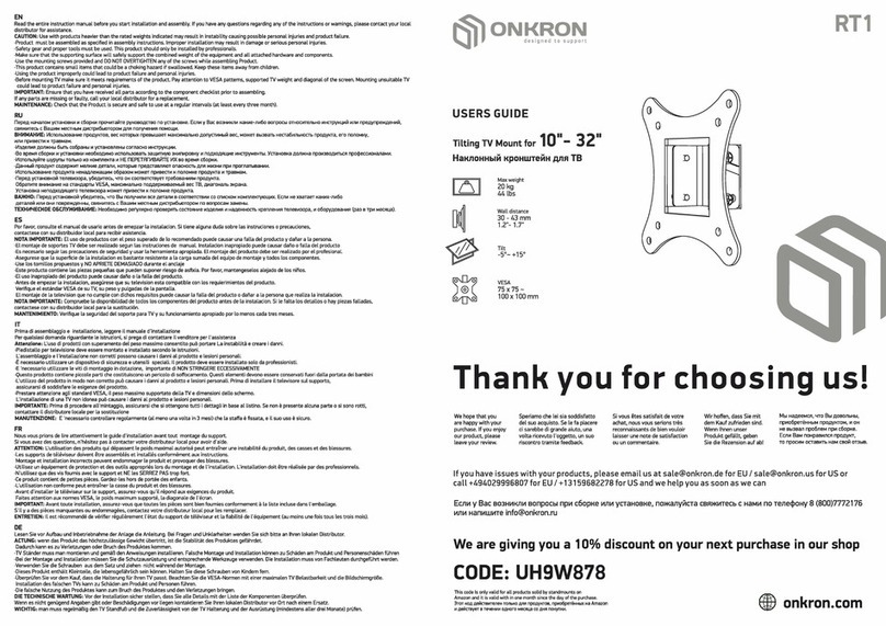 ONKRON RT1 Manual de usuario