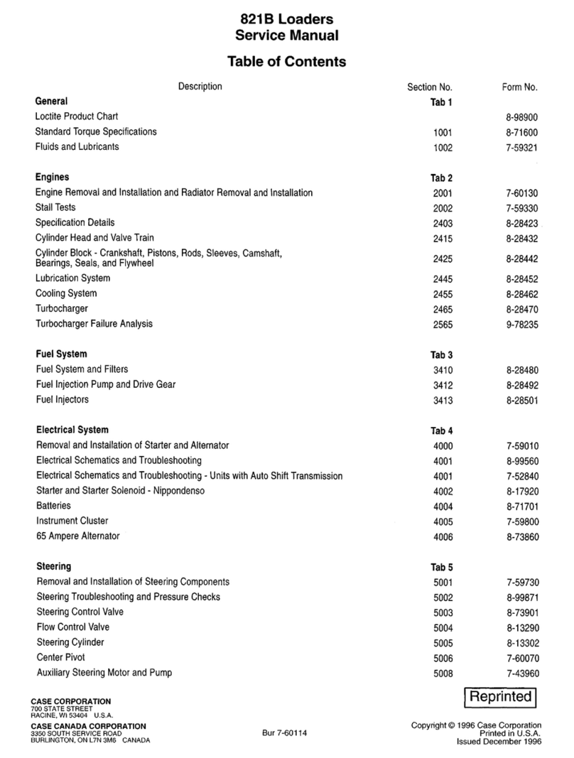 Case 821B Manual de usuario