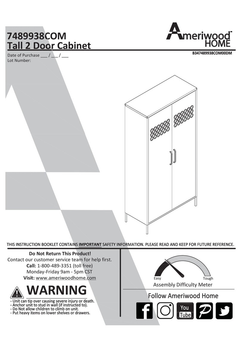 Ameriwood HOME 7489938COM Manual de usuario