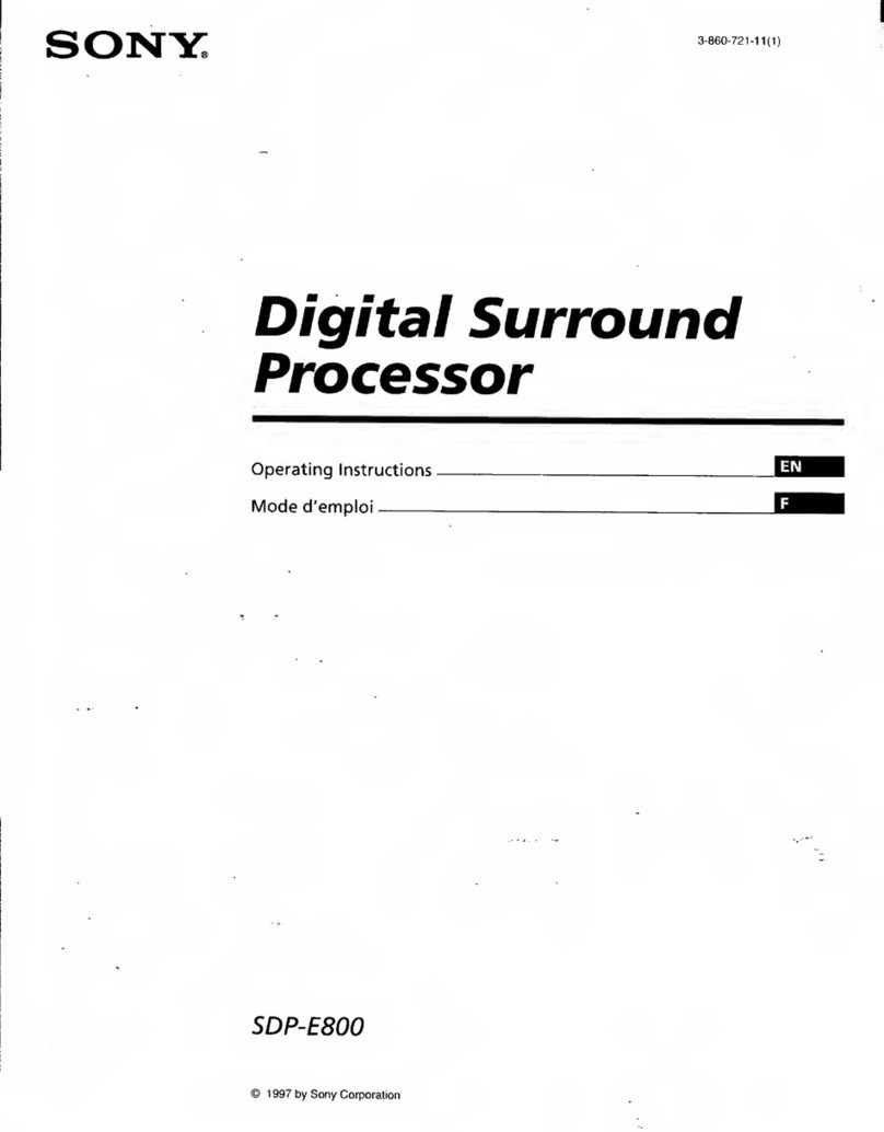 Sony SDP-E800 Manual de usuario