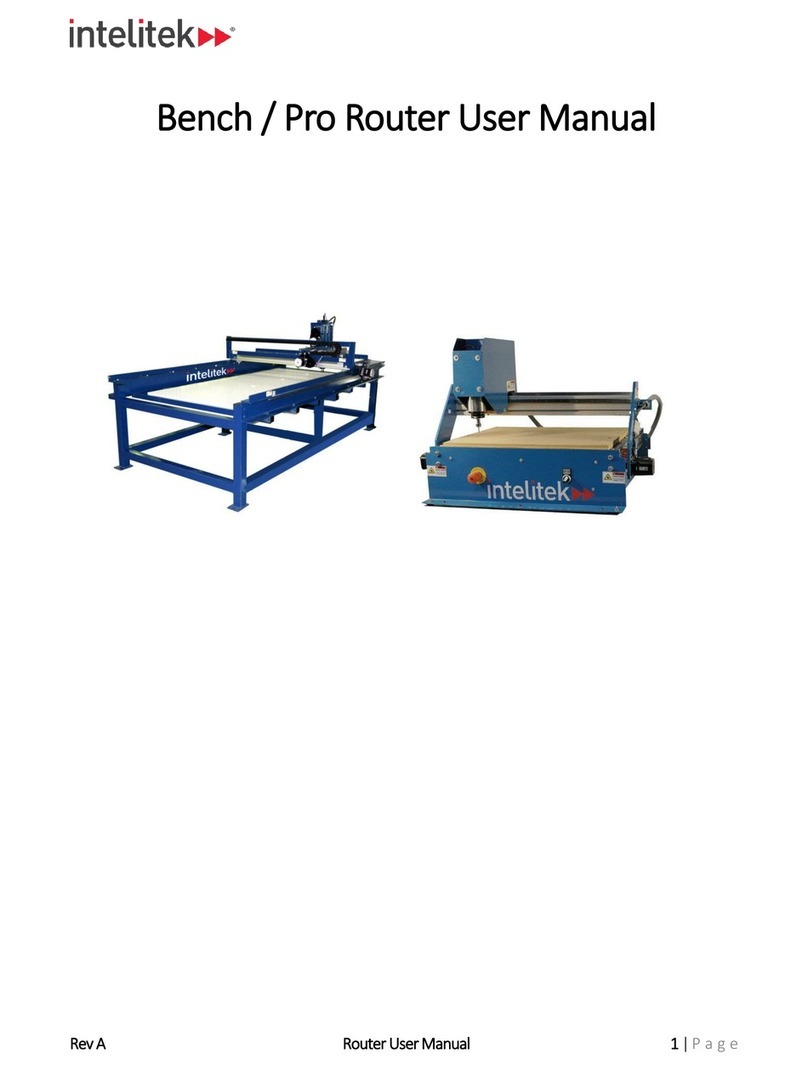 Intelitek Bench Router Manual de usuario
