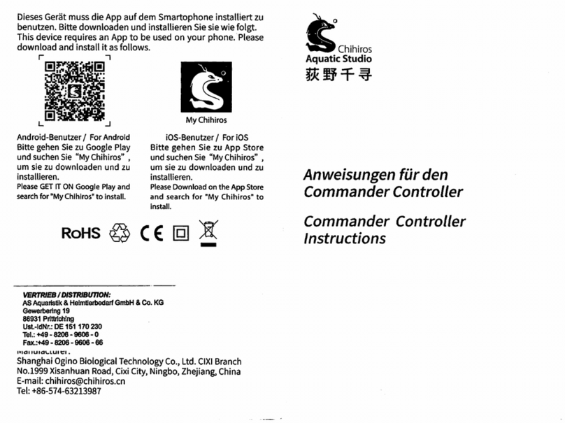 Chihiros Aquatic Studio Commander Controller Manual de usuario