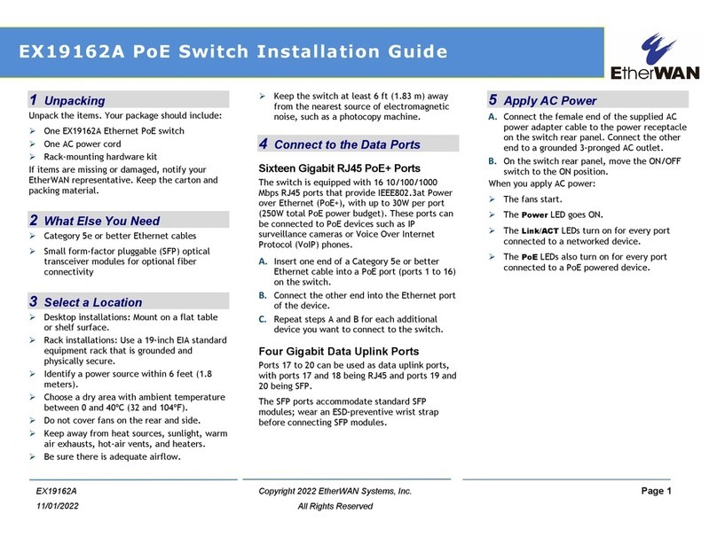 EtherWAN EX19162A Manual de usuario