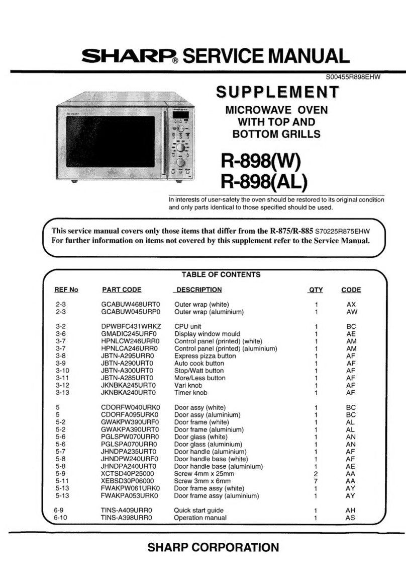 Sharp R-898(W) Manual de usuario