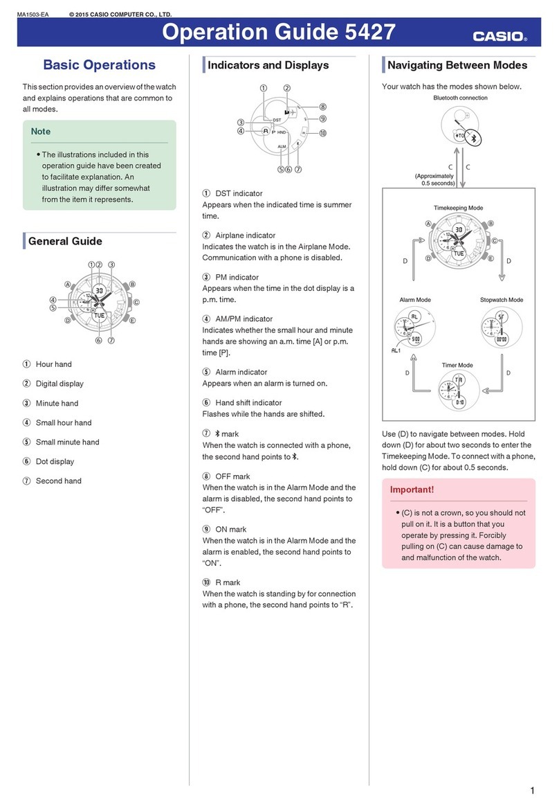 Casio Edifice ECB-500D-1A Manual de usuario