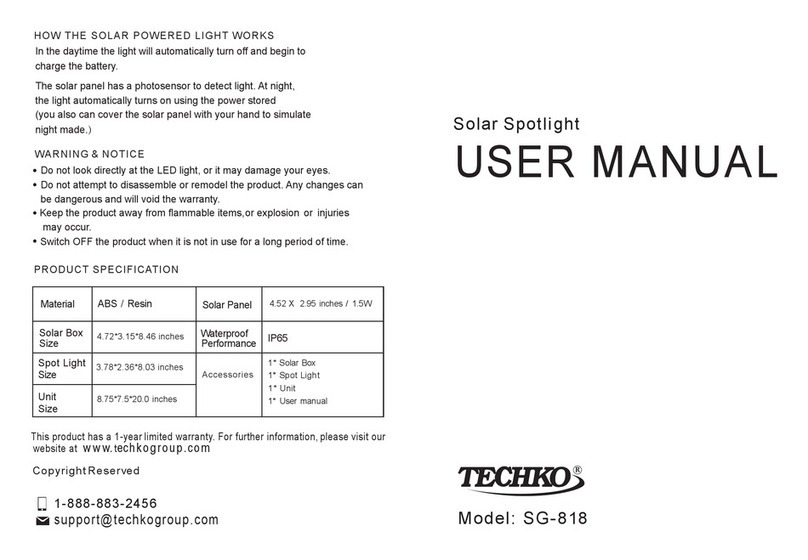 Techko SG-818 Manual de usuario Techko SG-818 Manual de usuario