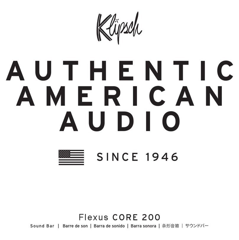 Klipsch Flexus CORE 200 Manual de usuario Klipsch Flexus CORE 200 Manual de usuario