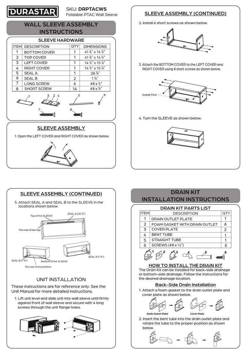 DURASTAR DRPTACWS Manual de usuario