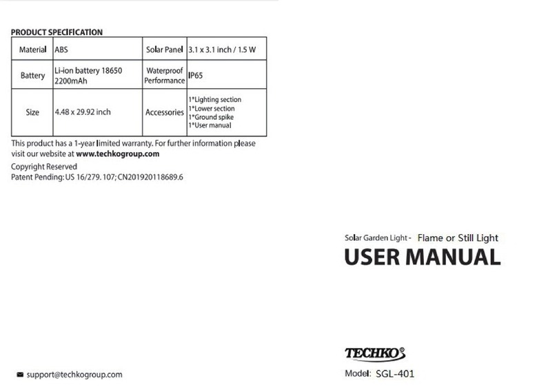 Techko SGL-401 Manual de usuario
