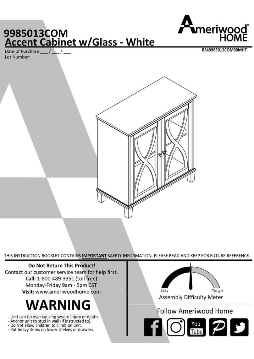 Ameriwood HOME 9985013COM Manual de usuario