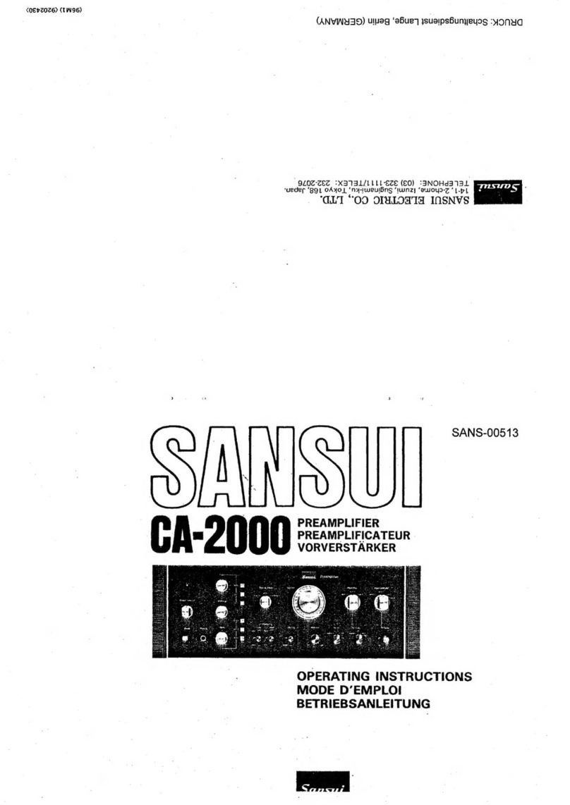 Sansui CA-2000 Manual de usuario