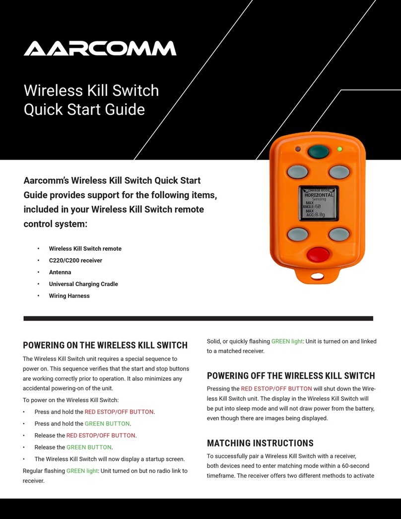 AARCOMM Wireless Kill Switch Manual de usuario