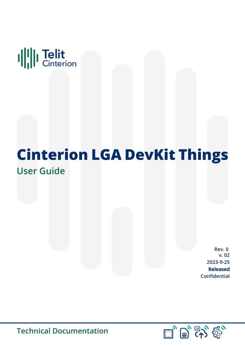 Telit Wireless Solutions Cinterion LGA DevKit Things Manual de usuario