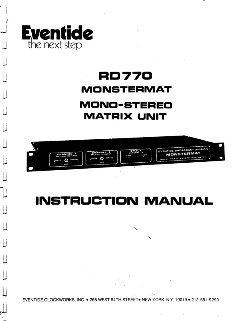 Eventide MONSTERMAT RD770 Manual de usuario