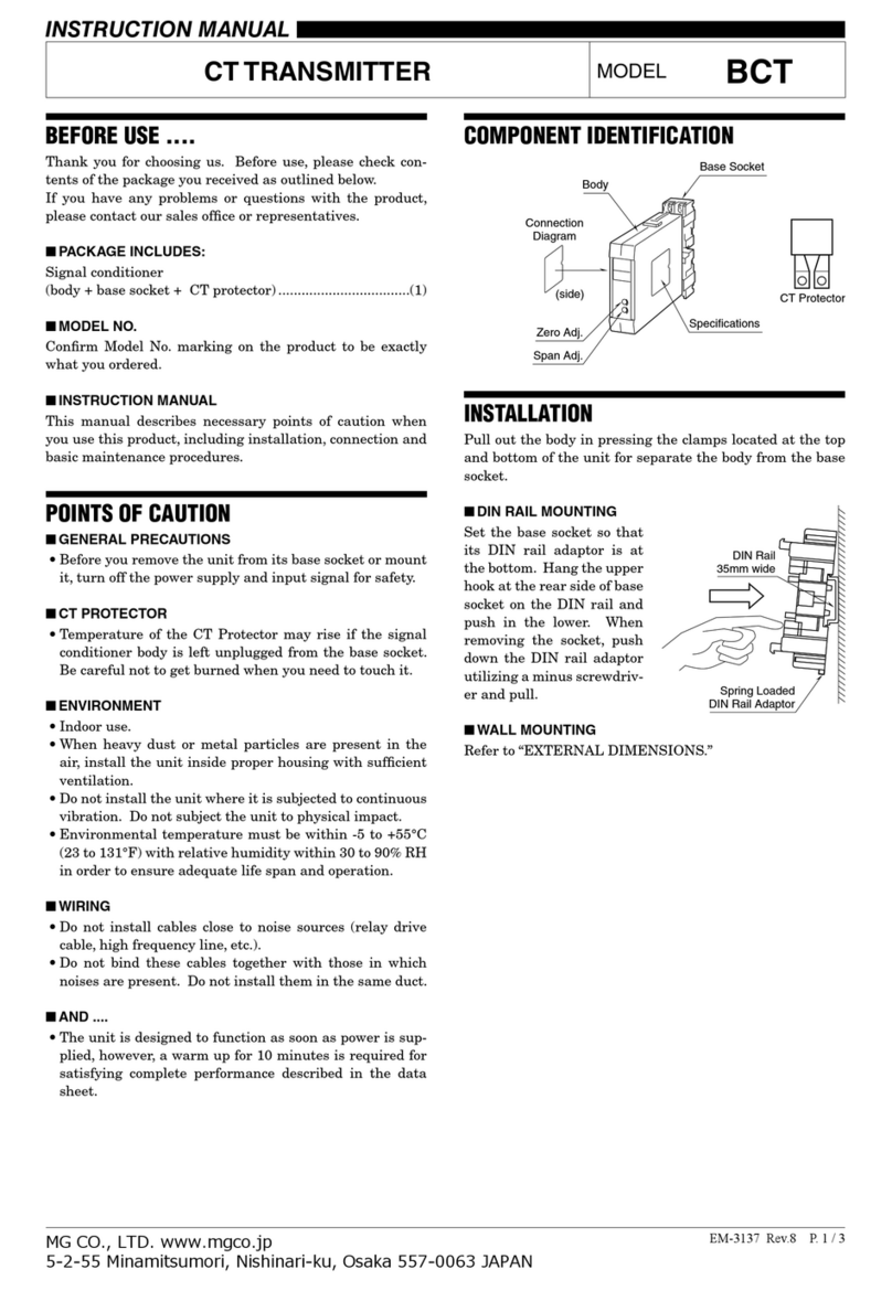 MG BCT Manual de usuario