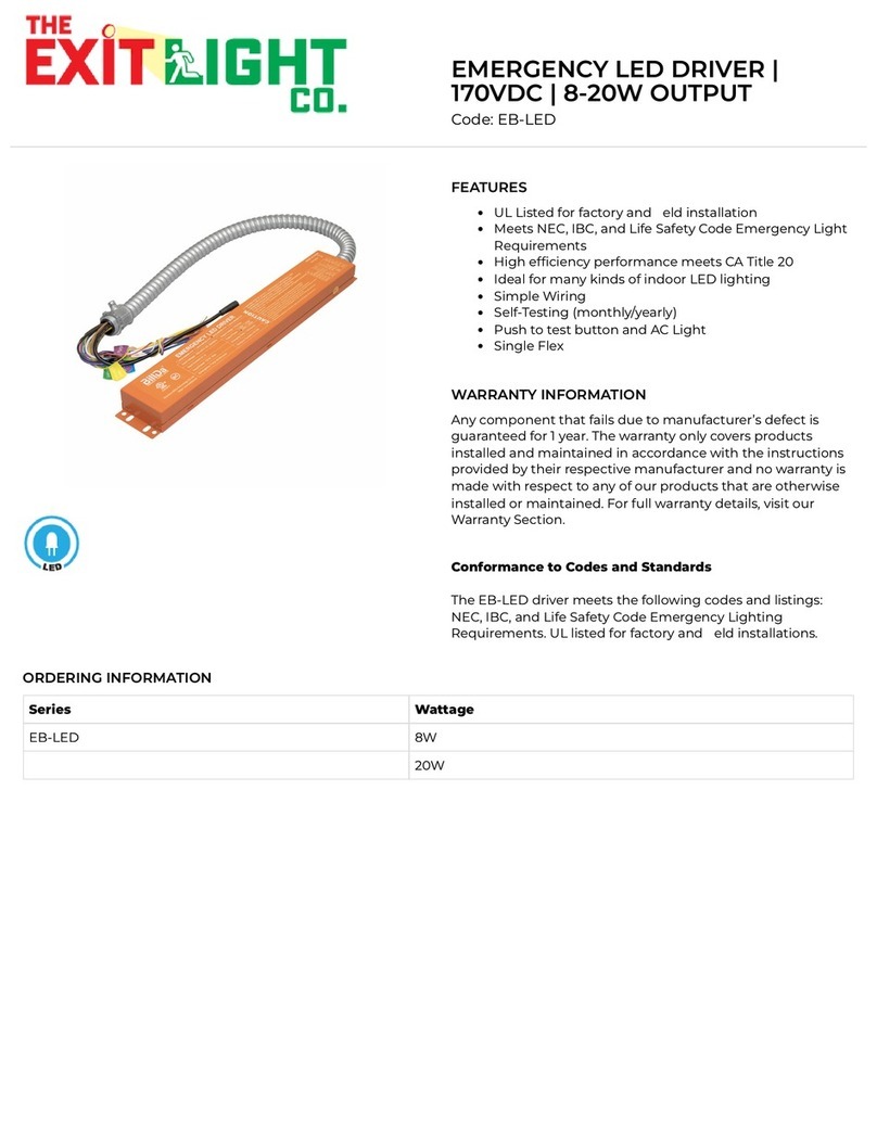 Exit Light EB-LED Manual de usuario