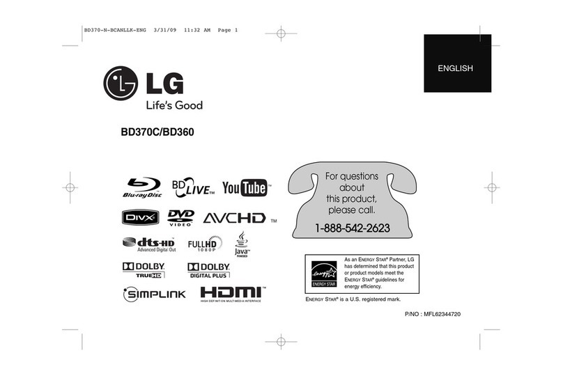 LG BD370C Manual de usuario