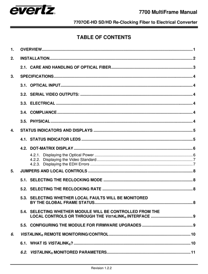 evertz 7700 Series Manual de usuario