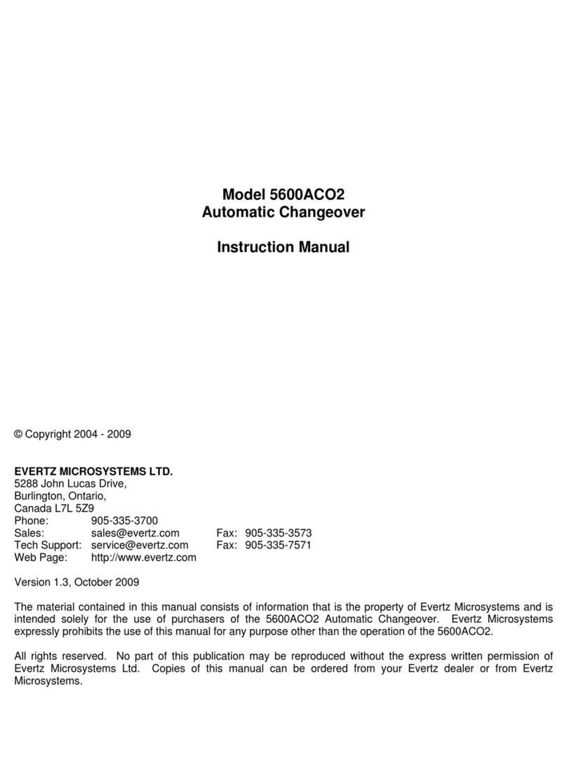 evertz 5600ACO2 Manual de usuario