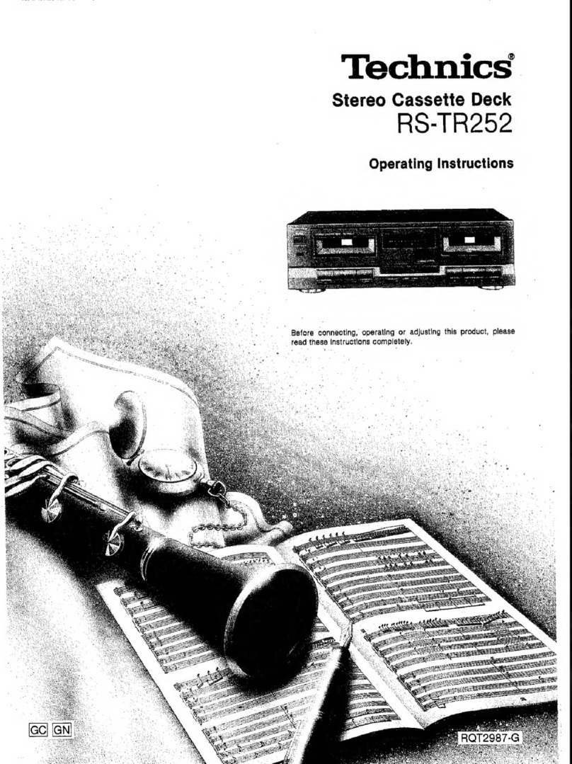Technics RS-TR252 Manual de usuario