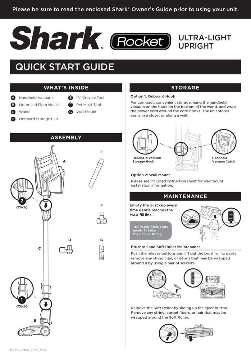 Shark Rocket Manual de usuario