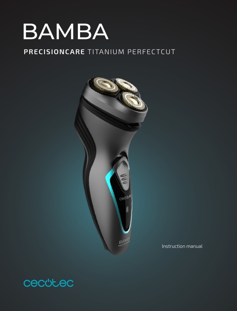 cecotec BAMBA PRECISIONCARE TITANIUM PERFECTCUT Manual de usuario