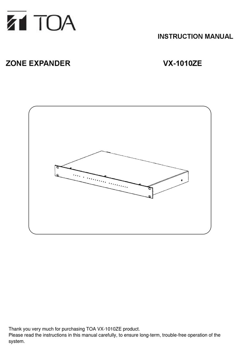 Toa VX-1010ZE Manual de usuario