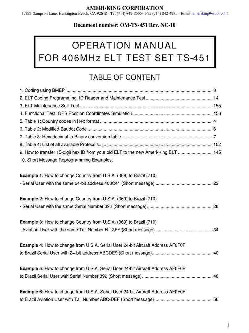 Ameri-King TS-451 Manual de usuario