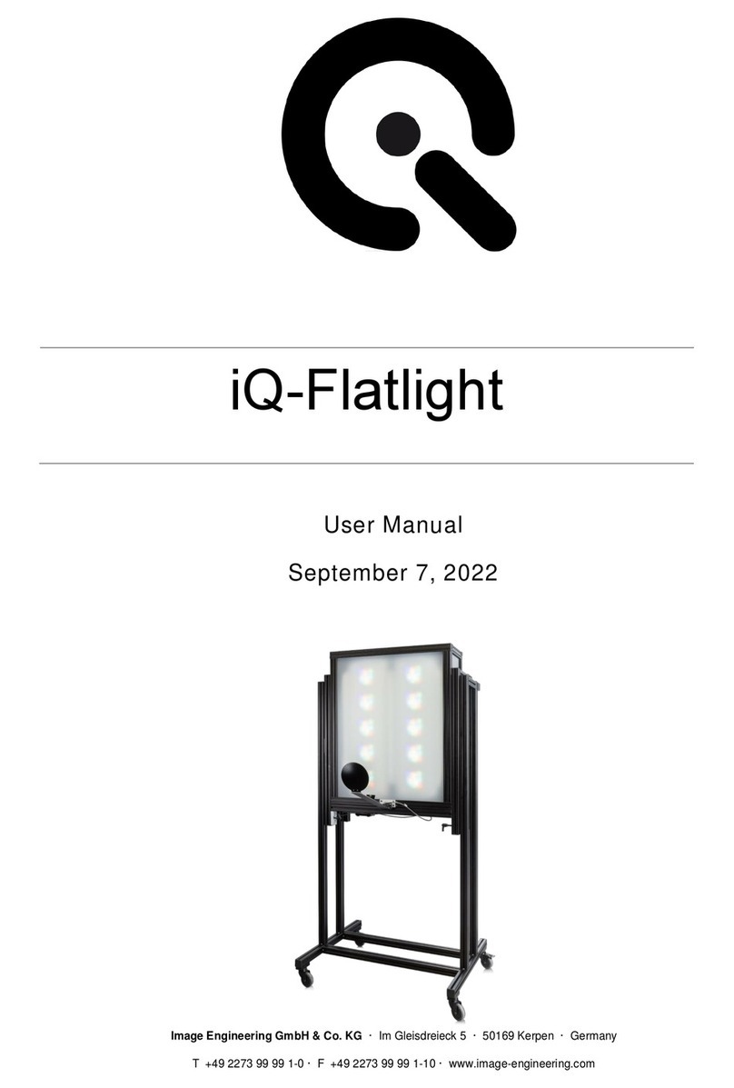 Image Engineering iQ-Flatlight Manual de usuario Image Engineering iQ-Flatlight Manual de usuario