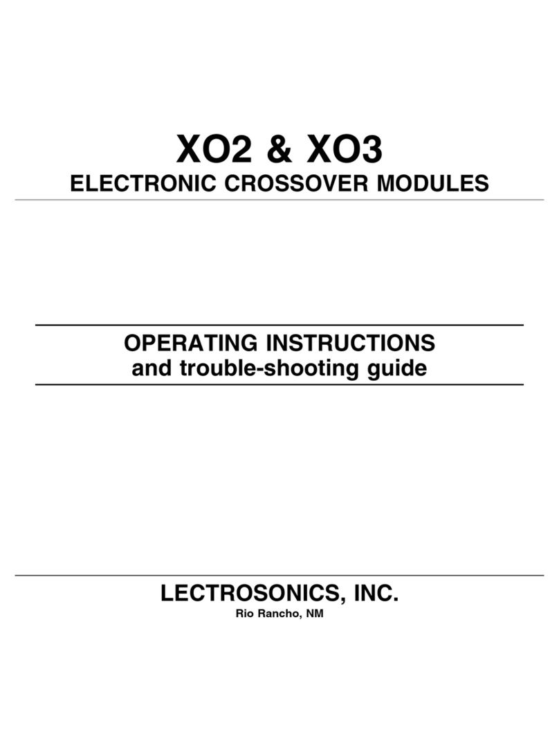 Lectrosonics XO2 Manual de usuario Lectrosonics XO2 Manual de usuario