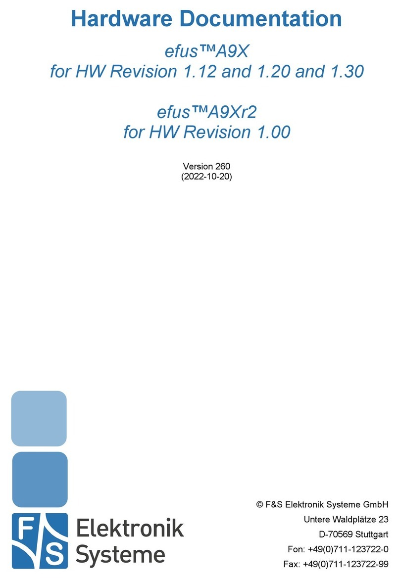 F&S efus A9X Manual de usuario