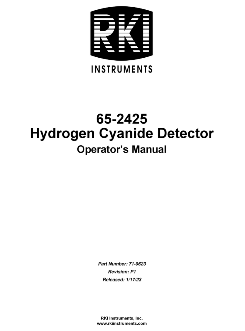 RKI Instruments 65-2425 Manual de usuario