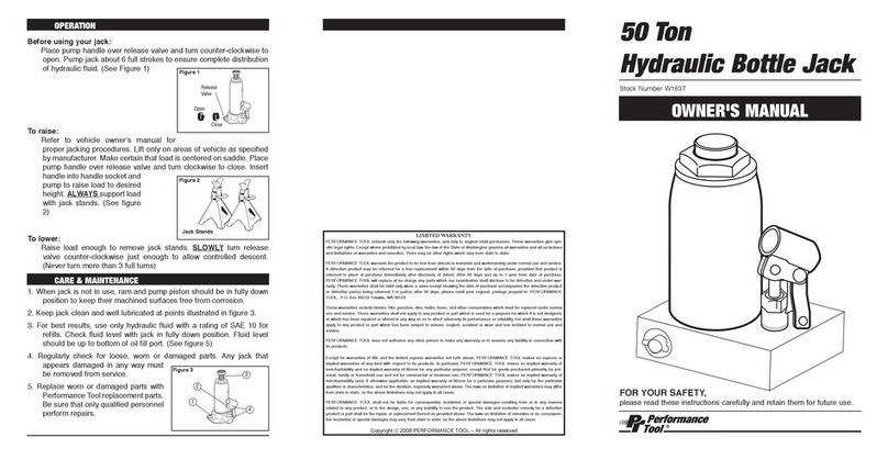 Performance Tool W1637 Manual de usuario