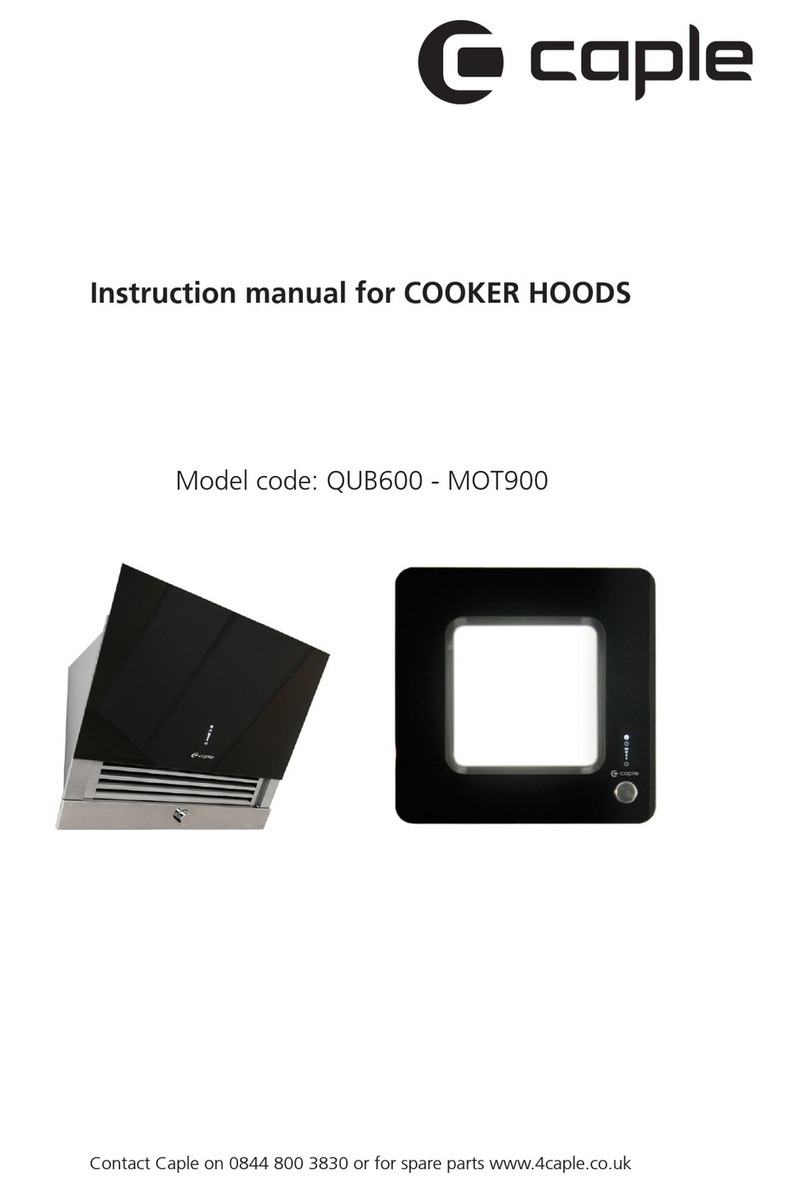 Caple QUB600 Manual de usuario